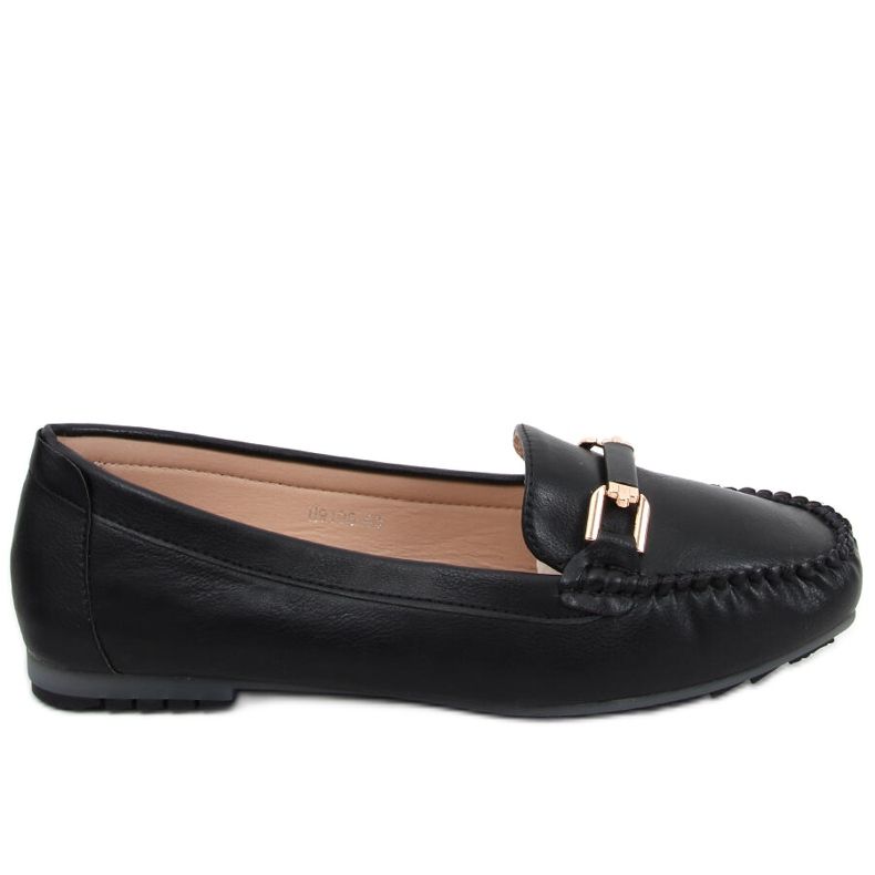 Mocassins femininos Leoni Negro preto