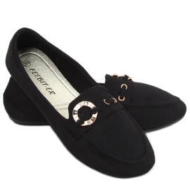 Mocassins femininos Arun Black preto