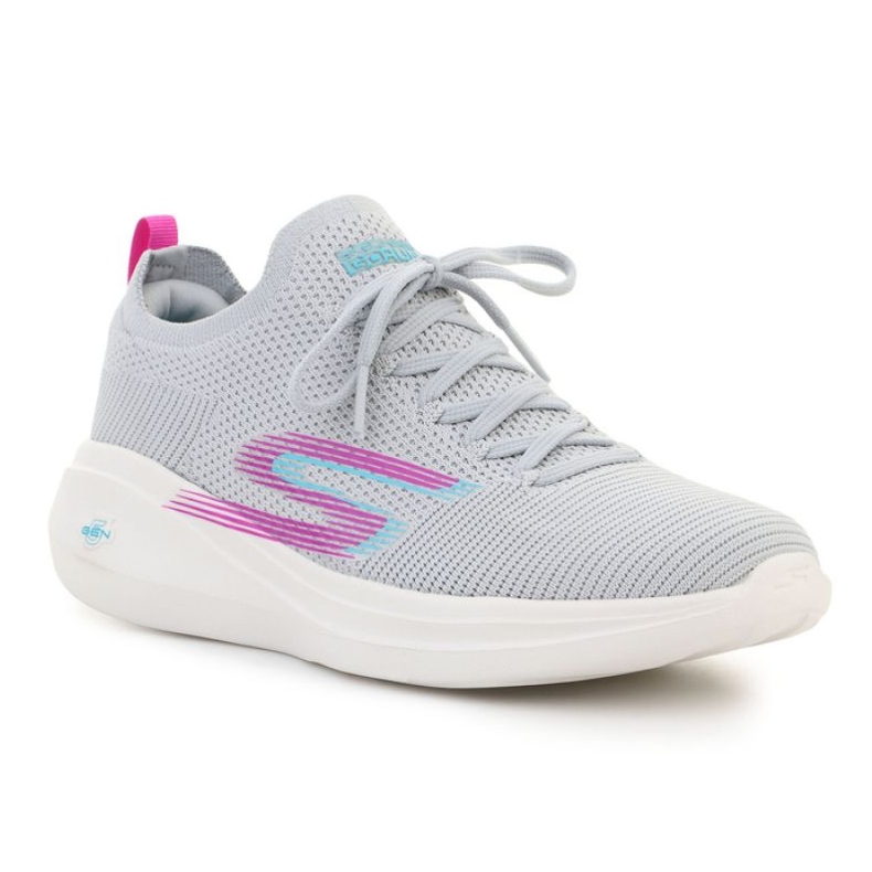 Tênis Skechers Go Run Fast Brisk Day 128186-LGPR cinza