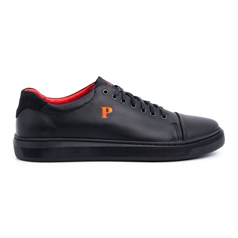 Polbut sapatos de couro de homem 2109 preto