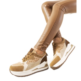 Tênis marrom para mulheres sapatos esportivos Eryn