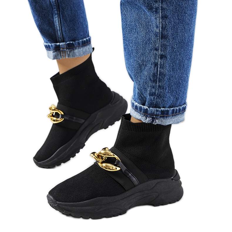 Tênis cano alto preto Martin