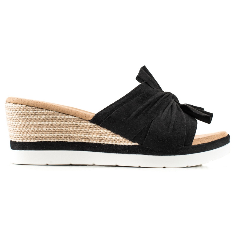 W. Potocki Sandálias de cunha Potocki preto