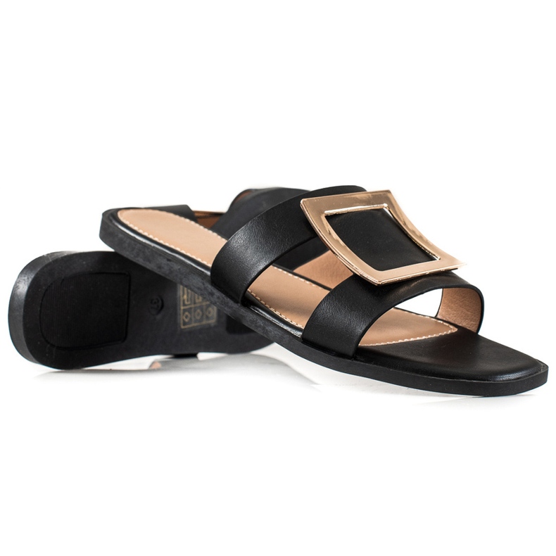 W. Potocki Chinelos Potocki Elegantes preto