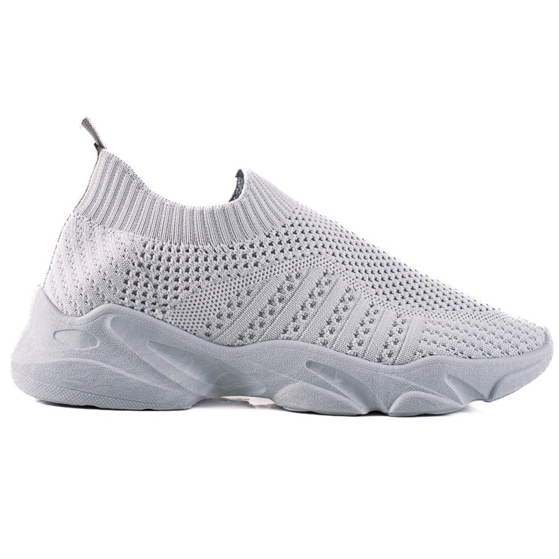 Sweet Shoes Tênis esportivos deslizantes cinza