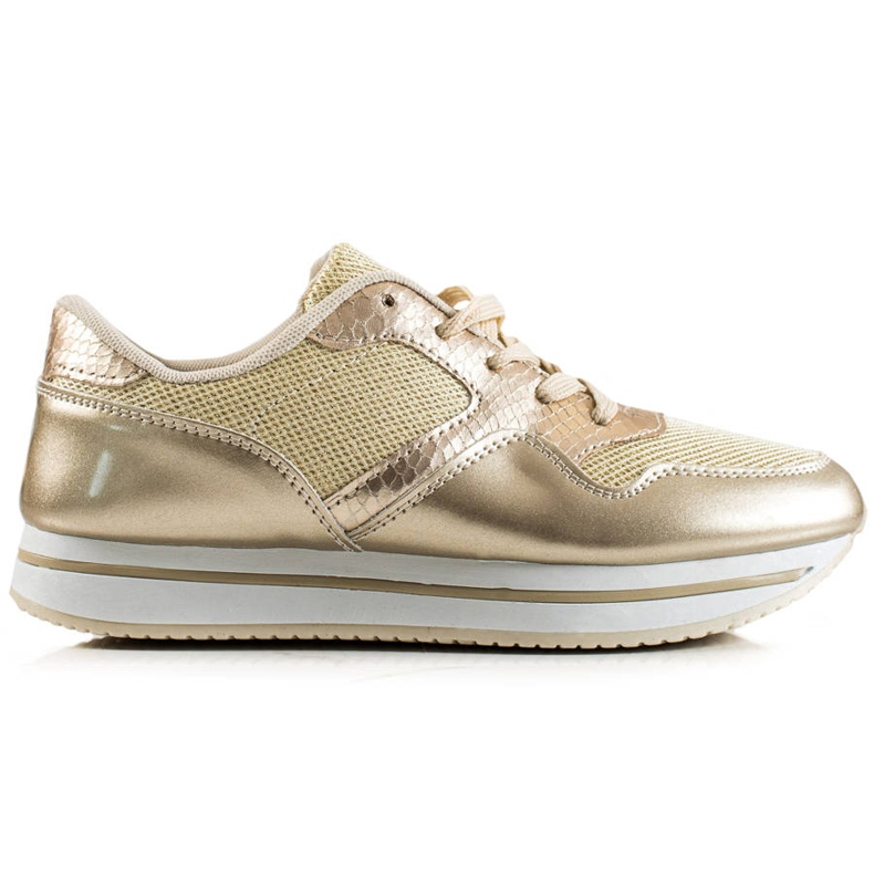 TRENDI Tênis Dourado