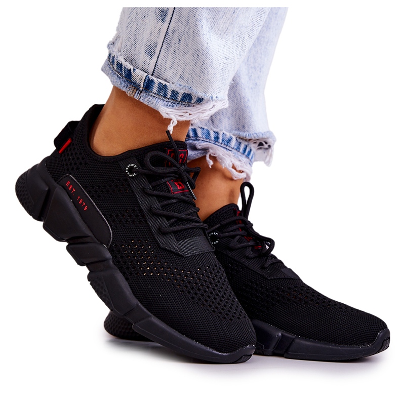 Tênis esportivo feminino Memory Foam Big Star JJ274273 Preto