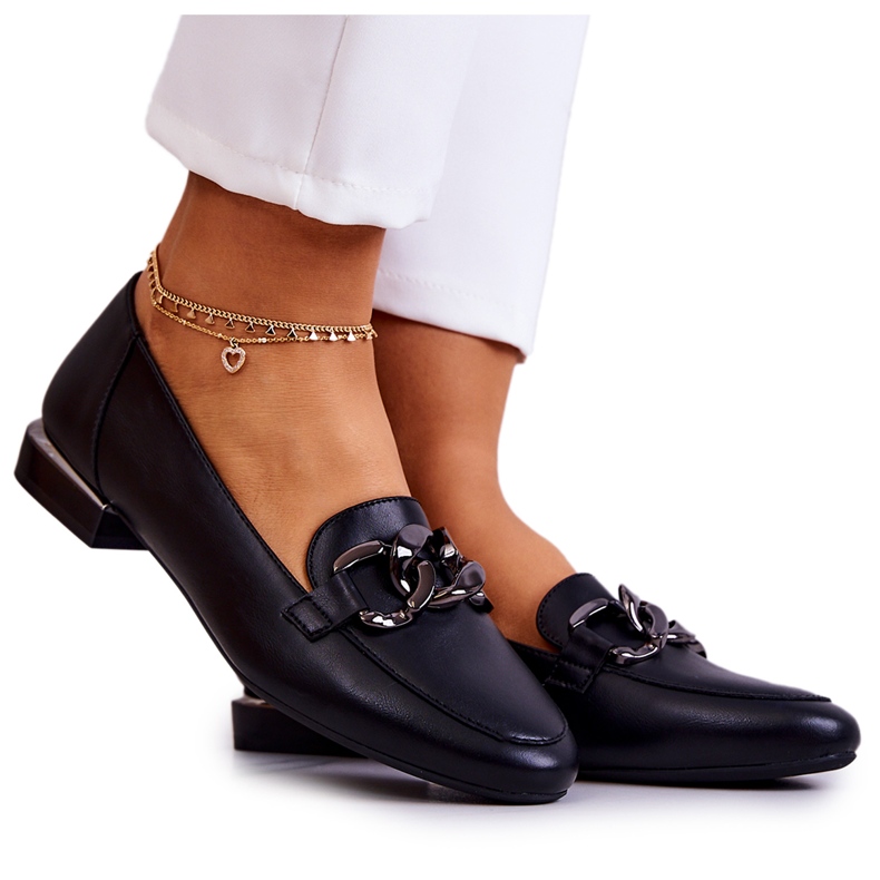 Mocassins femininos Sergio Leone MK739 Preto