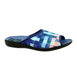 Chinelos Femininos Adanex 27268 SAK1 roxo azul-marinho azul laranja