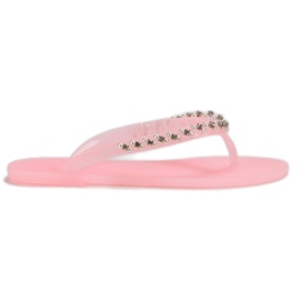 Vices Flip-flops com vícios de ornamentos rosa