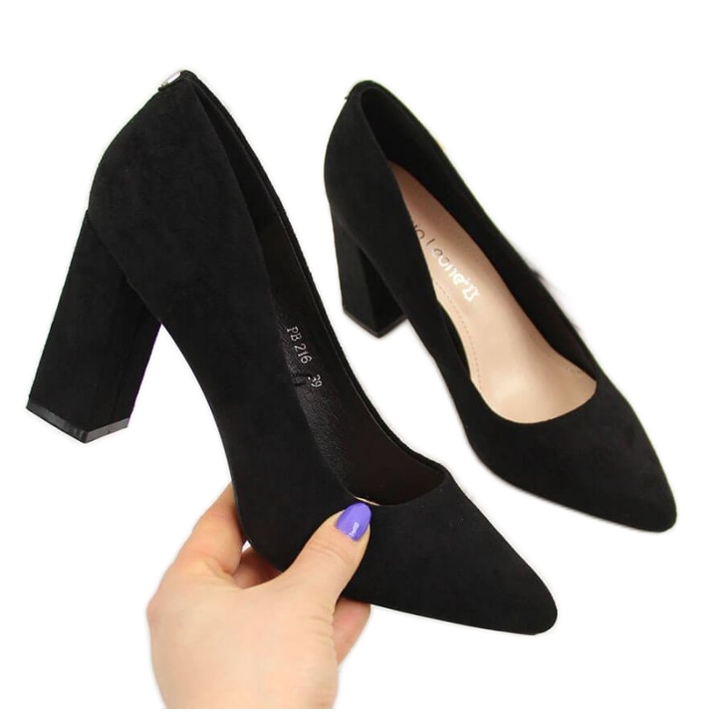 Bombas no poste de camurça Sergio Leone W SK316A preto