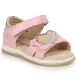Sandálias de velcro S. Barski Jr. OLI152B rosa