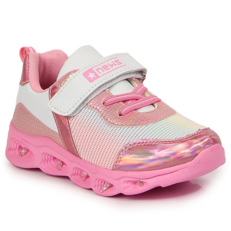 Sapatos sola brilhante News Jr EVE347 rosa