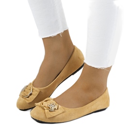 Bailarinas bege com fivela Ribero