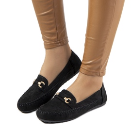 Mocassins para mulheres negras da Imogen preto