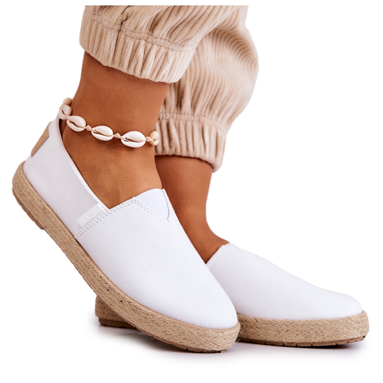 Big Star Calças jeans femininas estilosas cruzadas JJ2R4001C branco