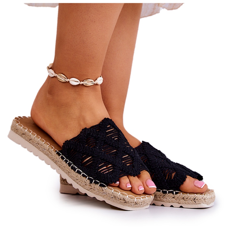 Chinelos Polly Pretos Femininos Leves