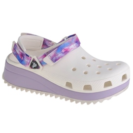 Crocs Classic Hiker Dream Tamanco W 207772-577 branco roxo