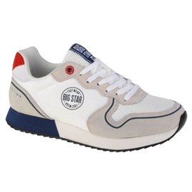 Sapatos Big Star W JJ274280 branco cinza Sapatos Big Star W JJ274280 branco cinza