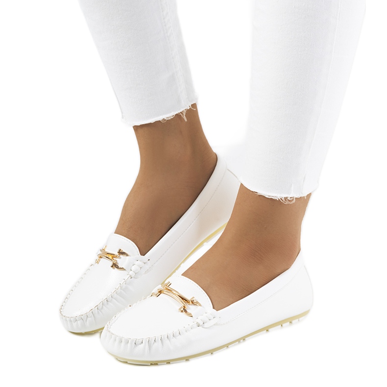 Mocassim feminino Petterd branco