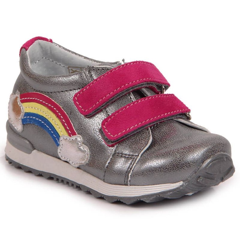 Sapatos de velcro Kornecki Jr KOR6775A prata