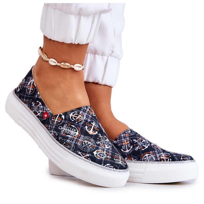 Tênis feminino slip on Memory Foam Big Star JJ276012 Preto