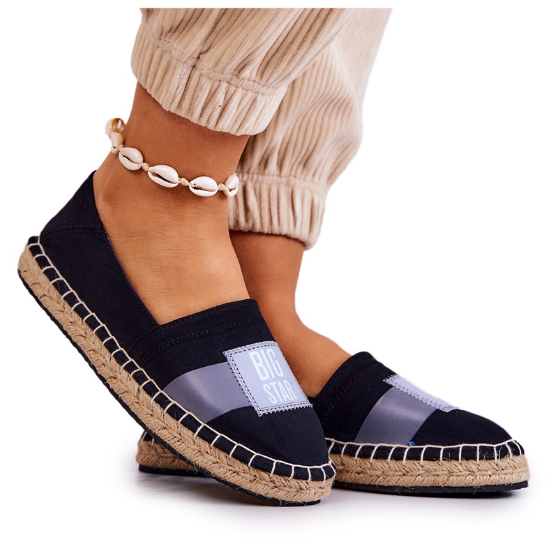 Alpargatas Femininas Slip Big Star JJ274963 Preto