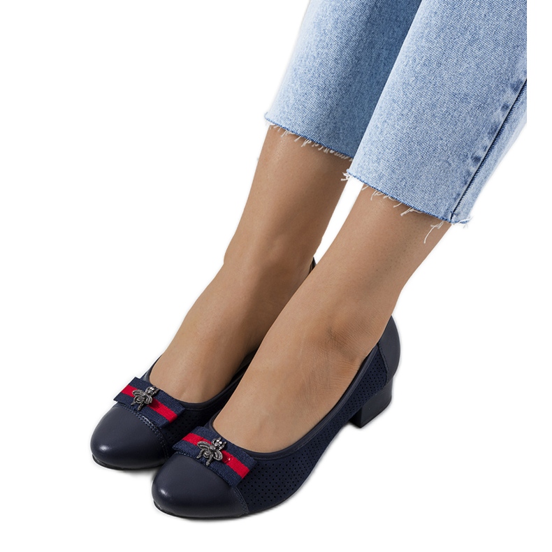 Bombas a céu aberto Seema azul marinho