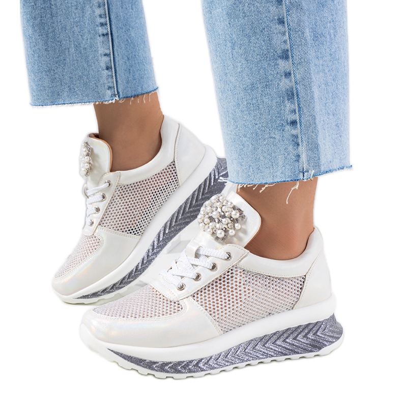 Tênis holográfico branco Saggers