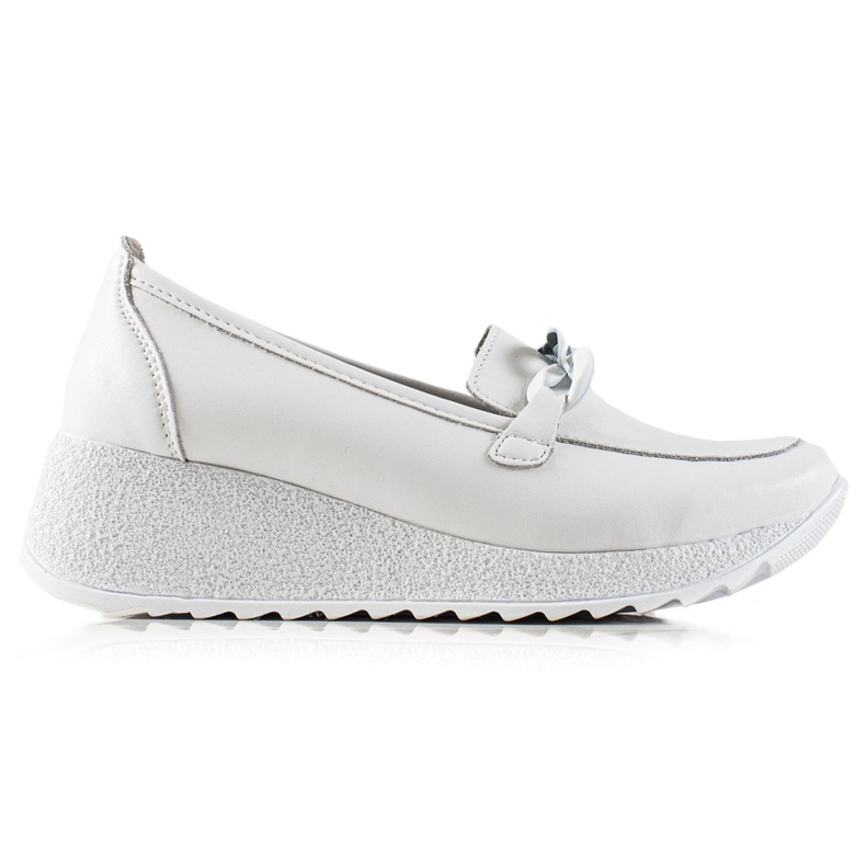 Filippo Brogues de couro na plataforma branco