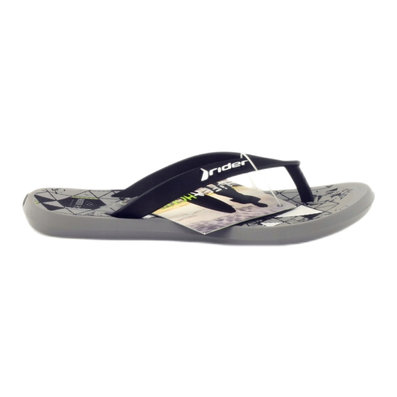 Meninos Black Light Flip -Flops for Water 81561 Rider preto