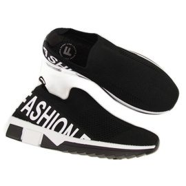 Sapatos esportivos pretos deslizam em Filippo W PAW224A
