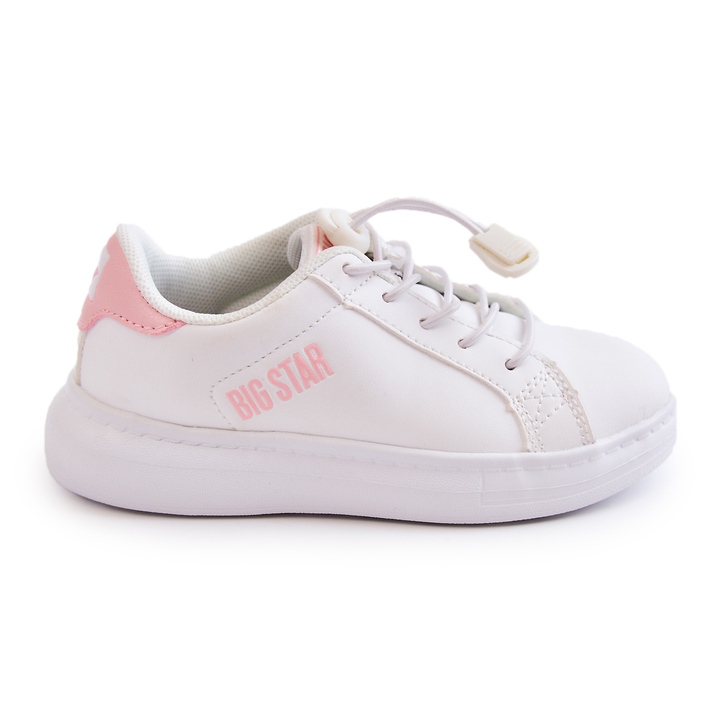 Calçado esportivo infantil Big Star JJ374068 Branco e Rosa