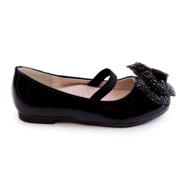 S.Barski Bailarinas infantis lacadas com laço Black Zolly preto S.Barski Bailarinas infantis lacadas com laço Black Zolly preto