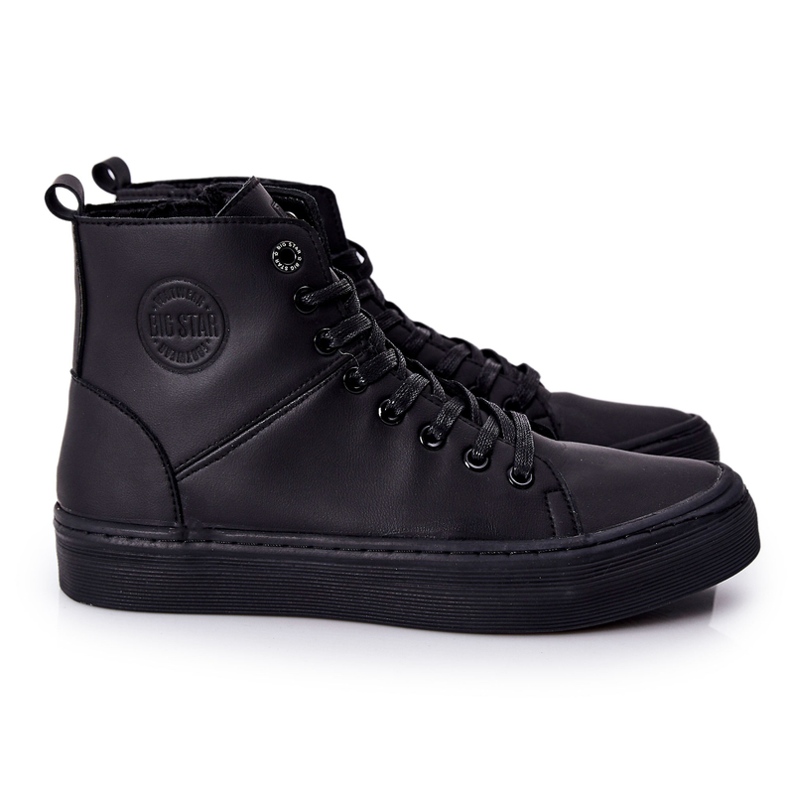 Tênis de cano alto masculino Big Star II174048 preto