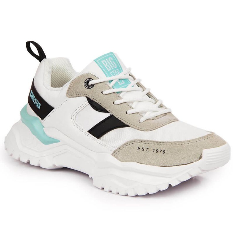 Tênis esportivo branco Big Star W JJ274A412 multicolorido