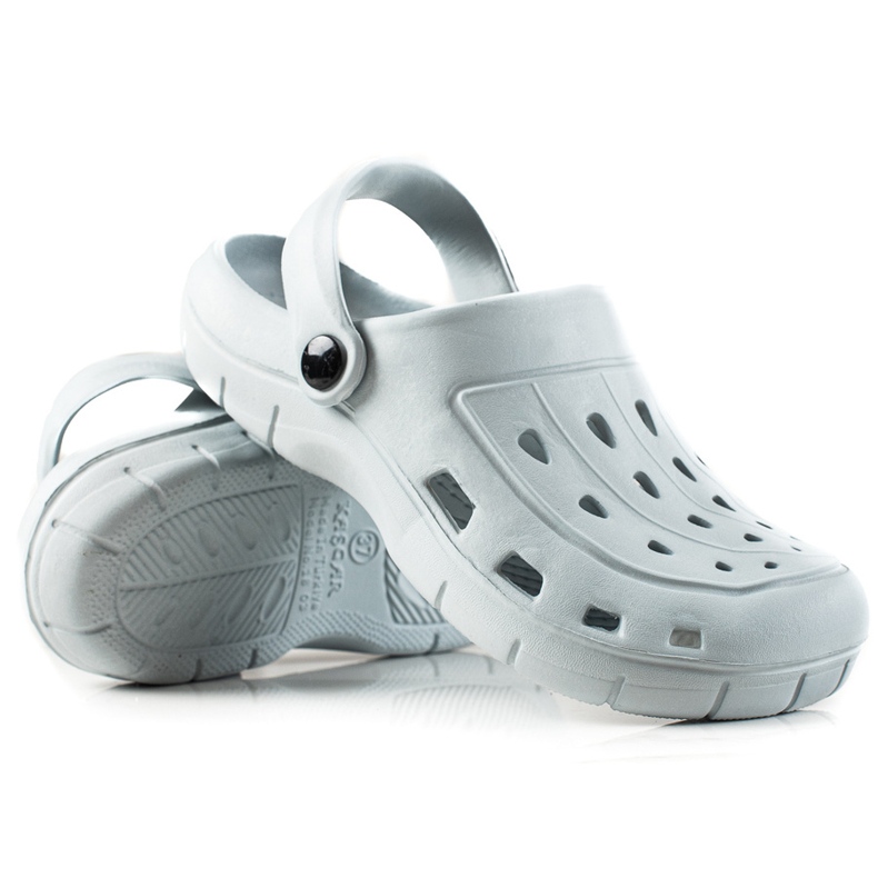 TRENDI Chinelos cinza claro