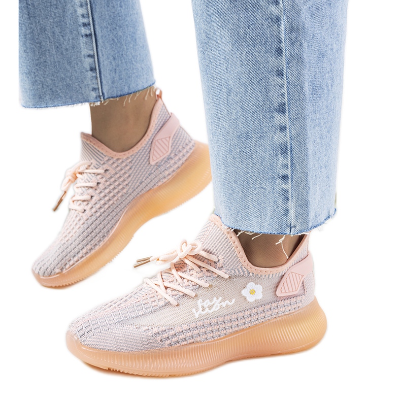 Tênis esportivo feminino Pink Molema rosa cinza