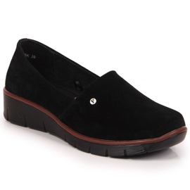 Sapatos de couro na cunha Filippo W PAW343A preto