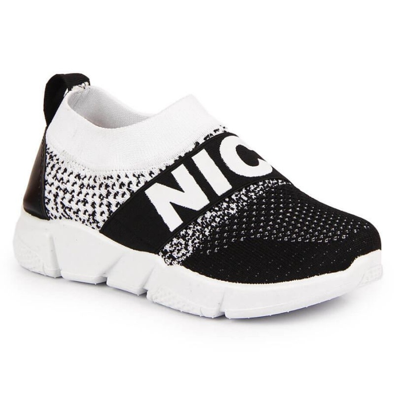 Calçado esportivo meias McKeylor Jr JAN94B preto e branco