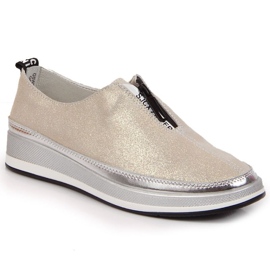 Sapatos de couro T.Sokolski W SCA153B dourado