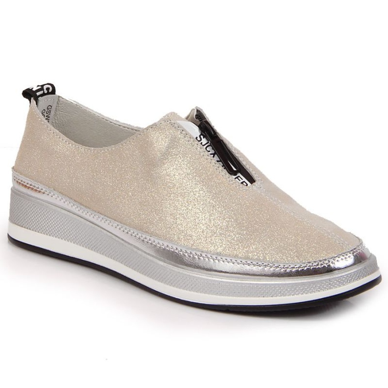 Sapatos de couro T.Sokolski W SCA153B dourado