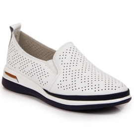 Sapatos abertos de couro Slip on T.Sokolski W SCA155 branco