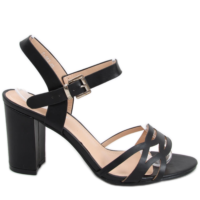 Rania Sandália de salto alto preta preto