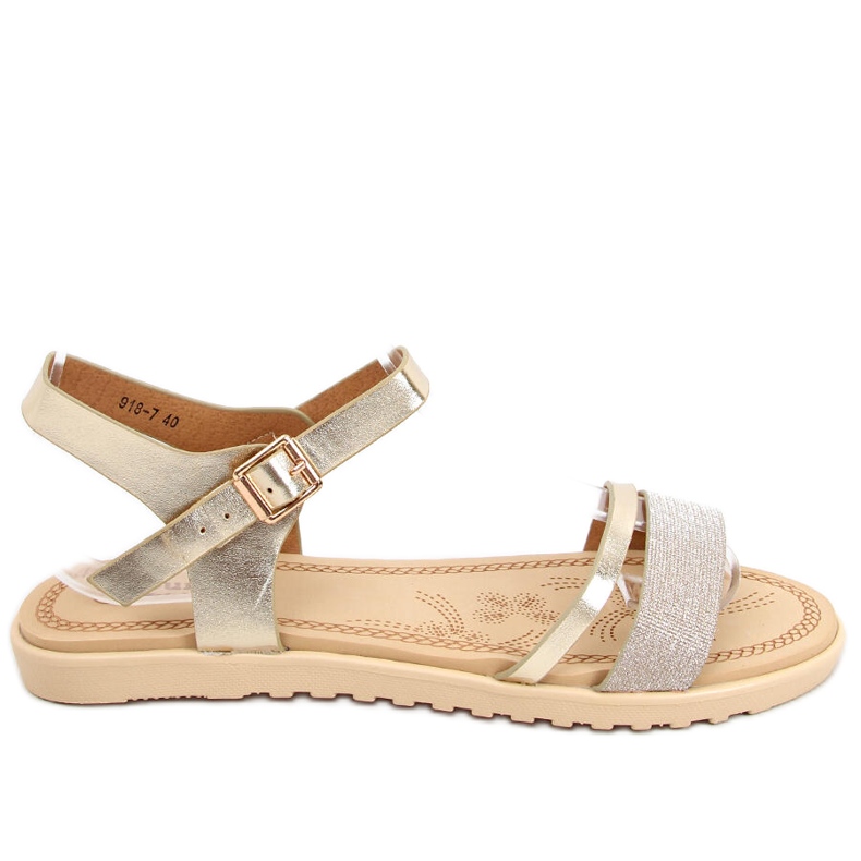 Sandálias femininas Tenda Gold dourado