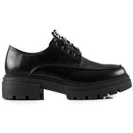 La.Fi sapatos de moda com cadarço preto