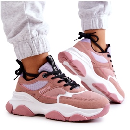 Tênis feminino tênis esportivo Big Star JJ274577 rosa Tênis feminino tênis esportivo Big Star JJ274577 rosa