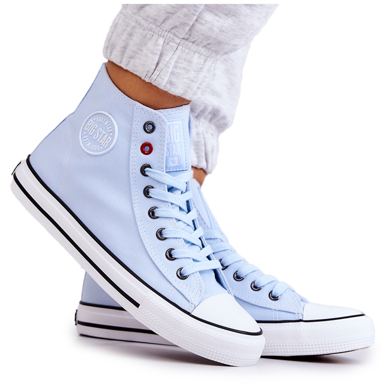Tênis alto feminino Big Star JJ274209 Azul