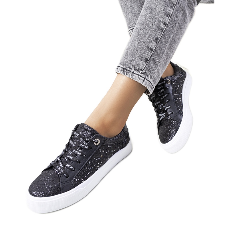 Tênis Kramer preto brilhante