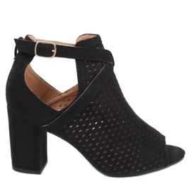 Sandálias a céu aberto no poste Barika Black preto